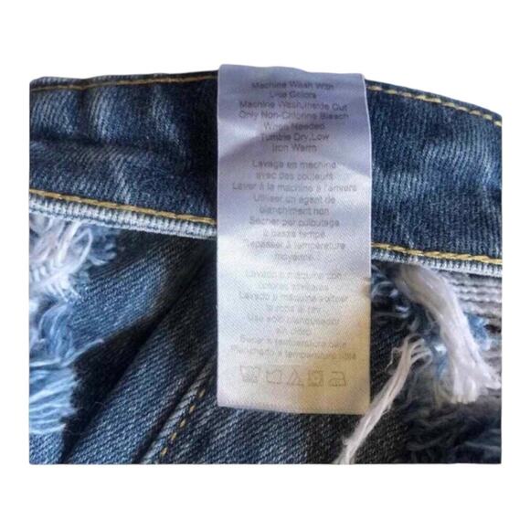 WeWoreWhat NWT The Danielle High Rise Straight Jean in Spring St Hole, 25 - Picture 16 of 16